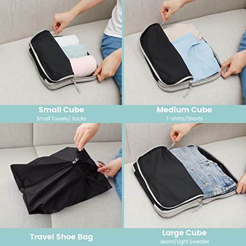 Compression Packing Cubes for Travel (5 Count)