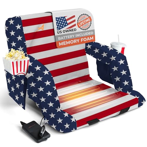 Heated Stadium Seats for Bleachers with Back Support