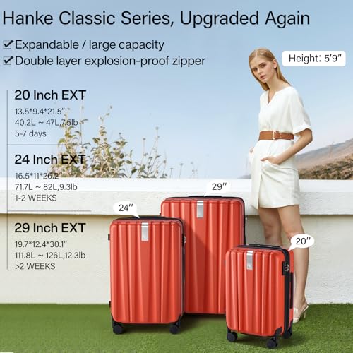 Expandable Hard Shell Luggage Sets (3 Count)