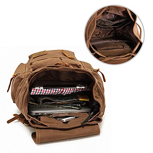 High Capacity Canvas Vintage Backpack