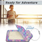 Set of 2 Luggage Tag for Suitcases LeatherMermaid Fish Scale Wave Tags with Stainless Steel Loop Privacy Name ID Card Cover Travel Bag Labels Set for Women Men Kids Girls (2 Count)