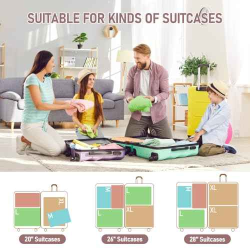 6 Set Compression Packing Cubes
