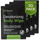 Deodorizing Body Wipes Individual Shower Wipes (30 Count)