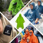 Adult Rain Poncho Waterproof Hooded Raincoat Lightweight Packable