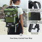 30/40/55L Waterproof Dry Backpack & Phone Case - Large Floating Dry Bag for Kayaking, Travel, Hiking, Fishing, Camping, Motorcycles & Beach, Heavy-Duty Roll Top Men/Women (Green)