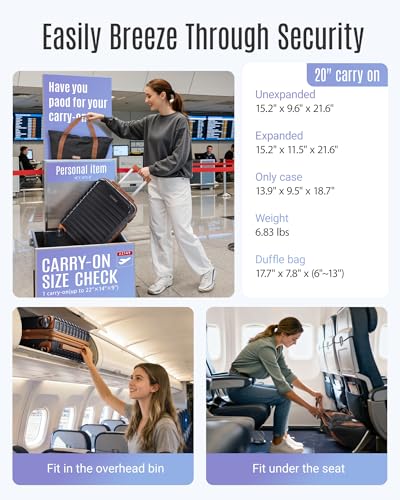 Luggage Sets Carry On Luggage 22x14x9 (2 Count)