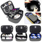 Travel Electronics Organizer Small Carrying Case for Cables Phone Chargers USB Plugs Power Cords Earbuds Adapter Tech Accessories Pouch