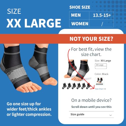 6 Pairs Plantar Fasciitis Socks (6 Count)