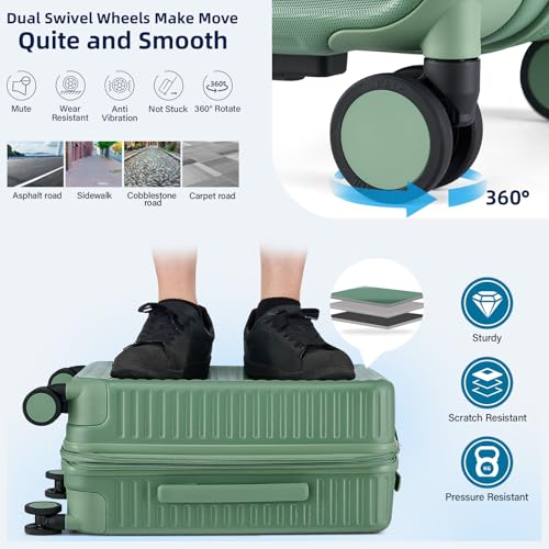 20" 28" Expandable Hard Case Luggage Sets 2 Piece (2 Count)