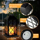 2 Pack 13'' Black Solar Lanterns