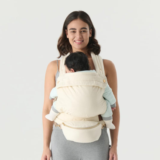 Ergonomic Baby Carrier for Newborns to Toddlers (7-35 lbs) with Adjustable Straps and Belt Bag – Comfortable, Versatile, and Stylish Babywearing Solution