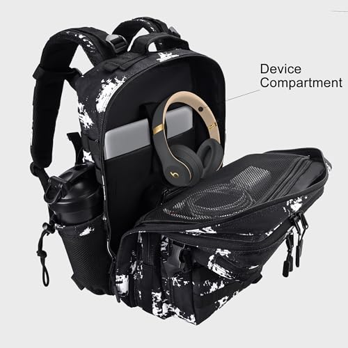Military Tactical Backpack for Men and Women 45L Army 3 Days Assault Pack Bag Large Rucksack with Shoe Compartment