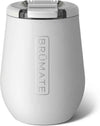 BrüMate Uncork'd 14oz 100% Leakproof Insulated Wine Tumbler | Locking Lid | Insulated Stainless Steel Wine Glass | Perfect For Travel & Outdoors | BPA-Free (Dune)