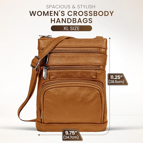 leather Crossbody Purses for Women