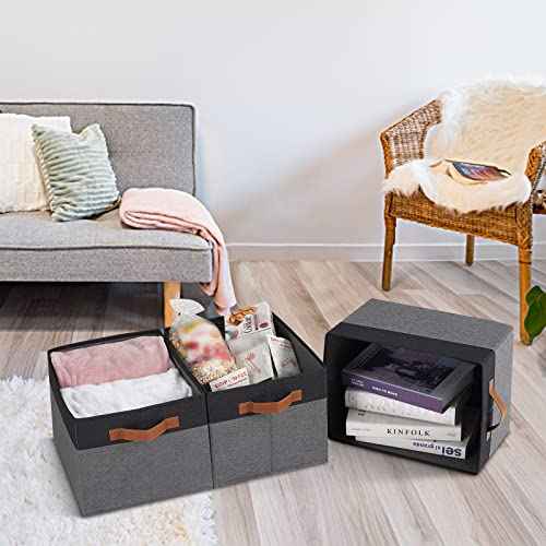 Large Fabric Storage Bins (3 Count)