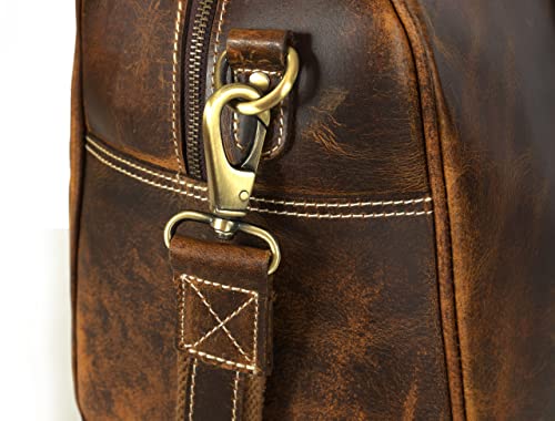 Aaron Leather Duffle Bag for Men
