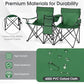 Double Camping Chair with Umbrella