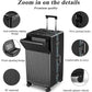 Super Large Aluminum Frame Zipperless Checked Luggage Front Pocket