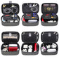 Travel Electronics Organizer Small Carrying Case for Cables Phone Chargers USB Plugs Power Cords Earbuds Adapter Tech Accessories Pouch