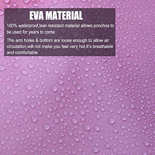 Rain Ponchos for Adults (2 Count)