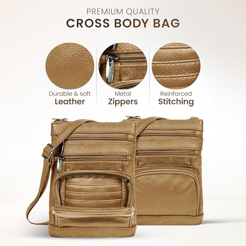 leather Crossbody Purses for Women