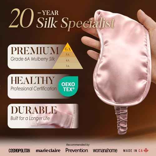 Mulberry Silk Sleep Eye Mask for Sleeping Women and Men