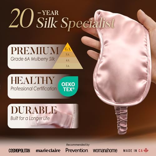 Mulberry Silk Sleep Eye Mask for Sleeping Women Men