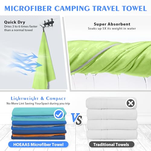 Microfiber Camping Towels (2 Count)