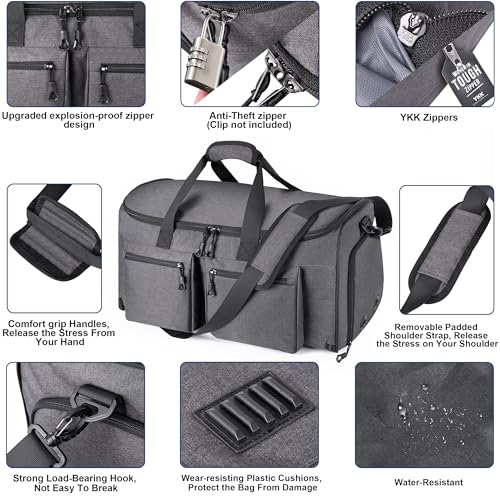 2 in 1 Garment Duffle Bags for Travel Mens Carry