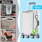 3 Pieces Clear PVC Suitcase Cover Tough Protector