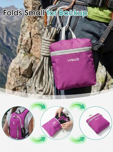 Foldable Small Hiking Backpack with 3 Strap Pockets