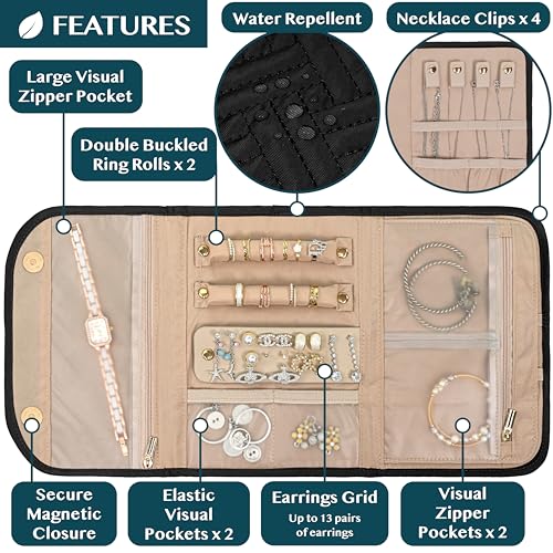 Travel Jewelry Case Organizer