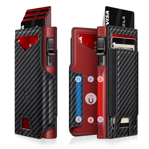 Wallet for Men Wallet with Slim Pop Up Card Holder 9 (13 Count)