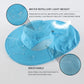 Outdoor UPF50+ Sun Hat Wide Brim Mesh Fishing Hat with Neck Flap