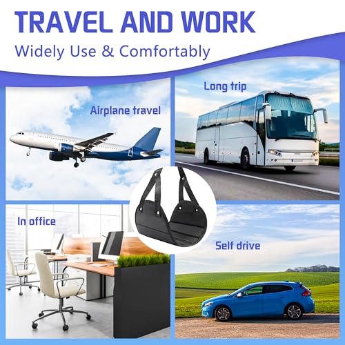 2 Pack Airplane Foot Hammock for Plane Travel (2 Count)