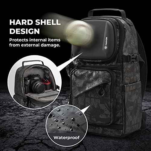 Camera Sling Bag DSLR Sling Backpack for Photographers with Waterproof Raincover Tripod Holder TR