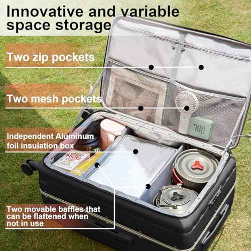 Multifunctional 26 Inch Hard Shell Suitcases with Wheels Travel Approved Luggage Large Rolling Suitcase Checked Luggage for Women Men