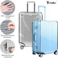 3 Pieces Clear PVC Suitcase Cover Protectors 20" 24" 28" Luggage Cover for Wheeled Suitcase (3 Count)
