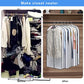 Hanging Clothes Storage with 4" Gusseted Garment Covers