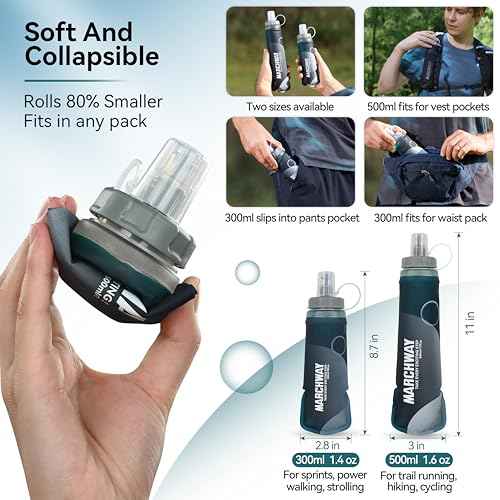 Soft Hydration Flask with Wide Mouth (2 Count)