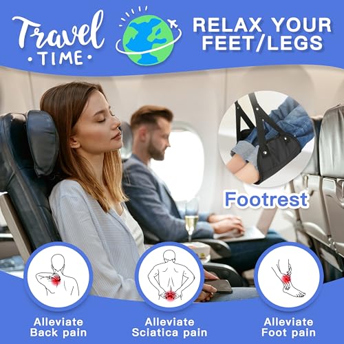 2 Pack Airplane Travel Footrest Hammock (2 Count)