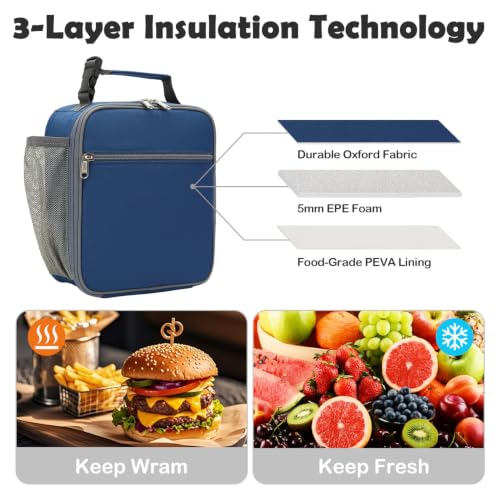 Kids Lunch box Insulated Soft Bag Mini Cooler Back to School Thermal Meal Tote Kit for Girls