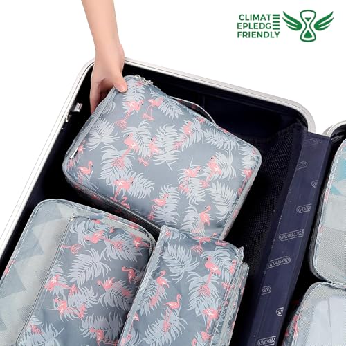 8 Set Packing Cubes Luggage Packing Organizers for Travel Accessories