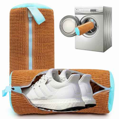 2PCS Chocolate Shoe Washing Machine Bags for All Shoe Types