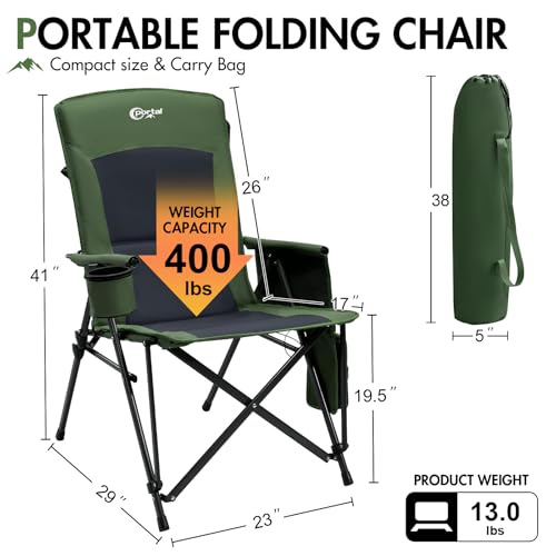 400 LBs Heavy Duty Camping Chairs for Adults