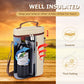 2 Bottle Insulated Wine Tote Carrier Bag
