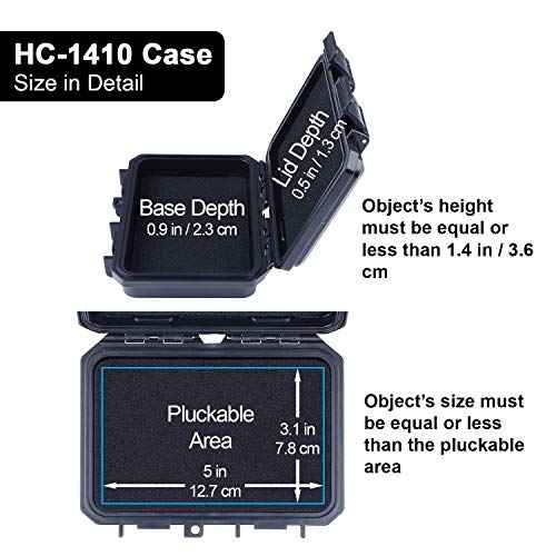 HC 1410 Mini Hard Case Dry Box with Foam Insert