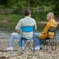 Extra Large Quick Folding Tripod Stool with Backrest Fishing Camping Chair with Carry Strap