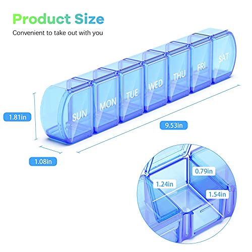 Extra Large Pill Organizer 2 Pack
