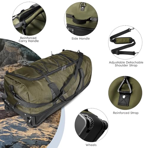 110L Expandable to 140L 32” Foldable Oxford Soft